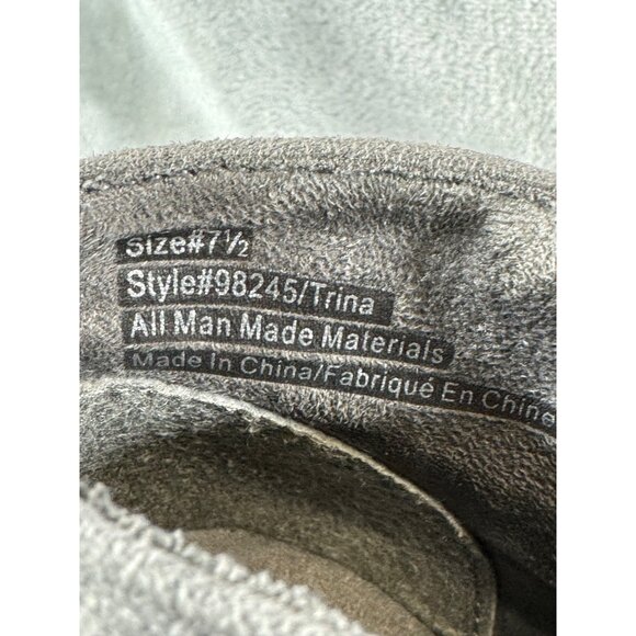 Maurices Boots Women's 7.5 Grey Trina 3" heels ankle booties w/ Buckle - Picture 6 of 16